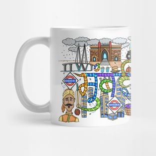 Mumbai City Doodle - Travel Lover Mug